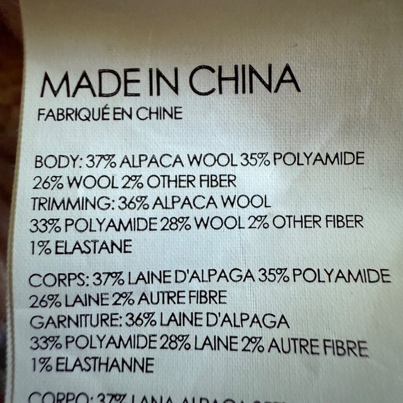 Club Monaco Ocalla Pink Knit Bell Sleeve Sweater Alpaca Wool Blend Size Small - Picture 12 of 13